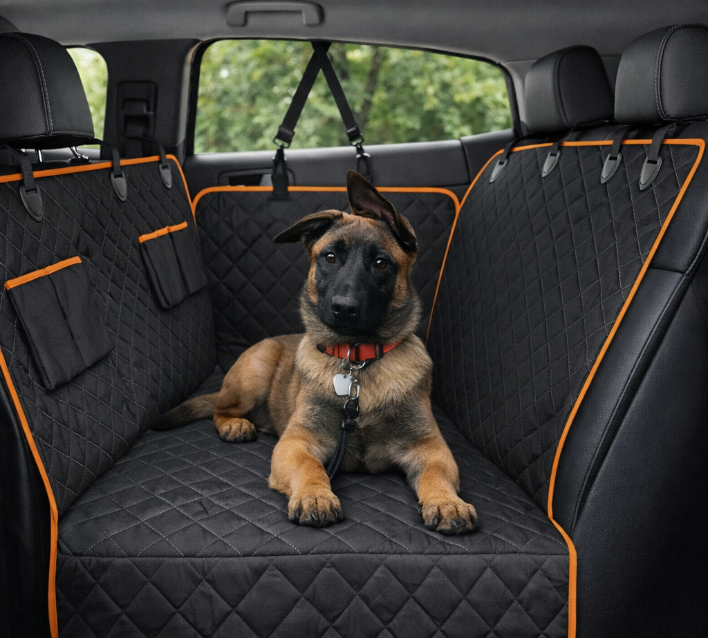 Housse de siège voiture imperméable pour chien avec protection complète des portières et design hamac anti-poils – MyCocoonPet
